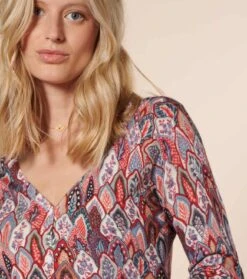 Gilet DOUCE Plume Rouge -Mode Vêtements Magasin gilet douce plume.4 1