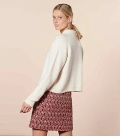 Gilet HORTENSE Nacre -Mode Vêtements Magasin gilet hortense nacre.2