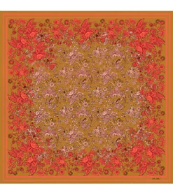 Châle En Modal HÉRON Ocre 140 X 140 Cm