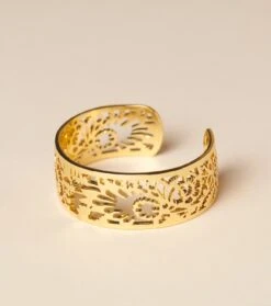 Manchette Floral Dorée