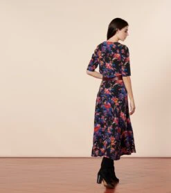 Jupe AIMEE Les Jardins De Saint Rémy Noir Bleu -Mode Vêtements Magasin jupe aim e.1