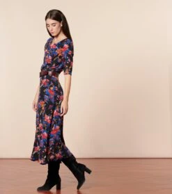 Jupe AIMEE Les Jardins De Saint Rémy Noir Bleu -Mode Vêtements Magasin jupe aim e.2