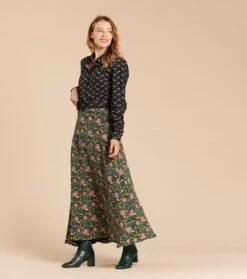 Bottines IRENE En Cuir Vert -Mode Vêtements Magasin jupe aimee roseraie 2