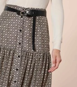 Jupe AMARANTE Mini Mosaïque Nacre Noir -Mode Vêtements Magasin jupe amarante.1 1 1