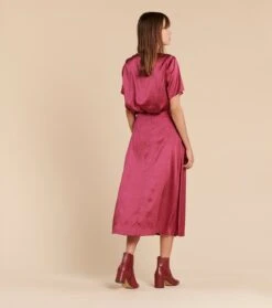 Jupe ELLA Fleur De Thym Framboise -Mode Vêtements Magasin jupe ella.2