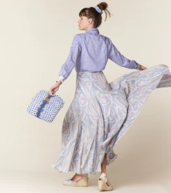 Jupe EYGALIERE Grand Cachemire Blanc-Multico -Mode Vêtements Magasin jupe eygaliere 1