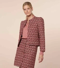 Jupe ISADORA Paisley Naïf Bordeaux