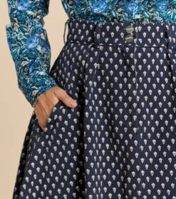 Jupe NINETTE Serge Stretch La Mouche Marine -Mode Vêtements Magasin jupe ninette mouche