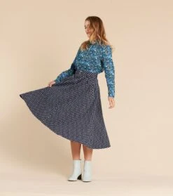Jupe NINETTE Serge Stretch La Mouche Marine