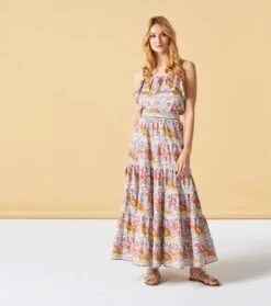 Jupe CAPUCINE Frise Grosse Rose Lilas Rose -Mode Vêtements Magasin jupon capucine