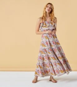 Jupe CAPUCINE Frise Grosse Rose Lilas Rose