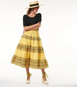 Jupon LUCIA Fleur Des Champs Soleil Corail -Mode Vêtements Magasin jupon lucia.2