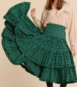 Jupon MATHILDA Palmette Vert