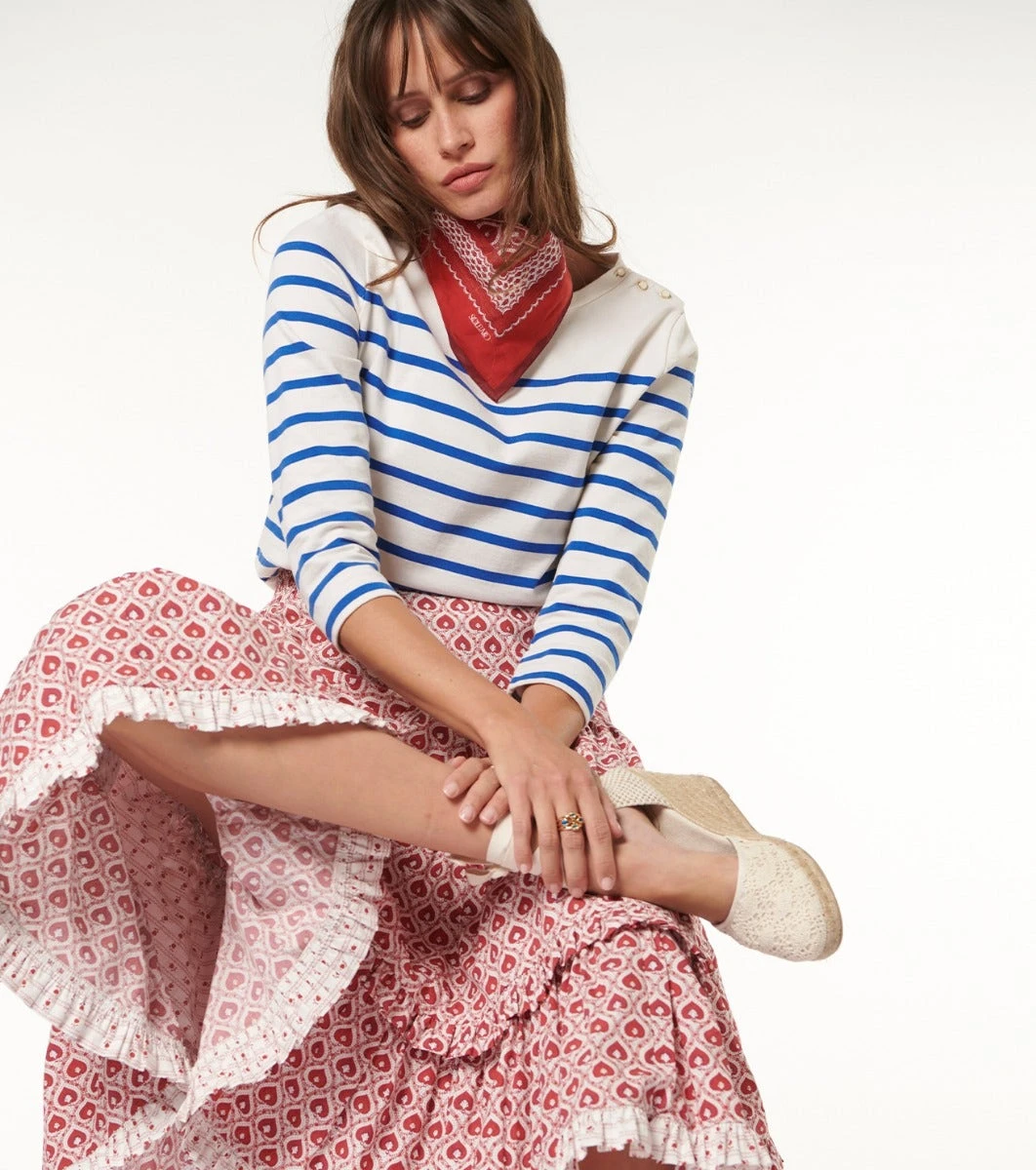 Jupon MATHILDA Trèfle Rouge 1 Jupon MATHILDA Trèfle Rouge