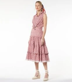 Jupon MATHILDA Trèfle Rouge 9 Jupon MATHILDA Trèfle Rouge -Mode Vêtements Magasin jupon mathilda.4