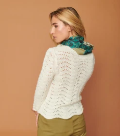 Pull LILOU écru -Mode Vêtements Magasin lilou. cru.1