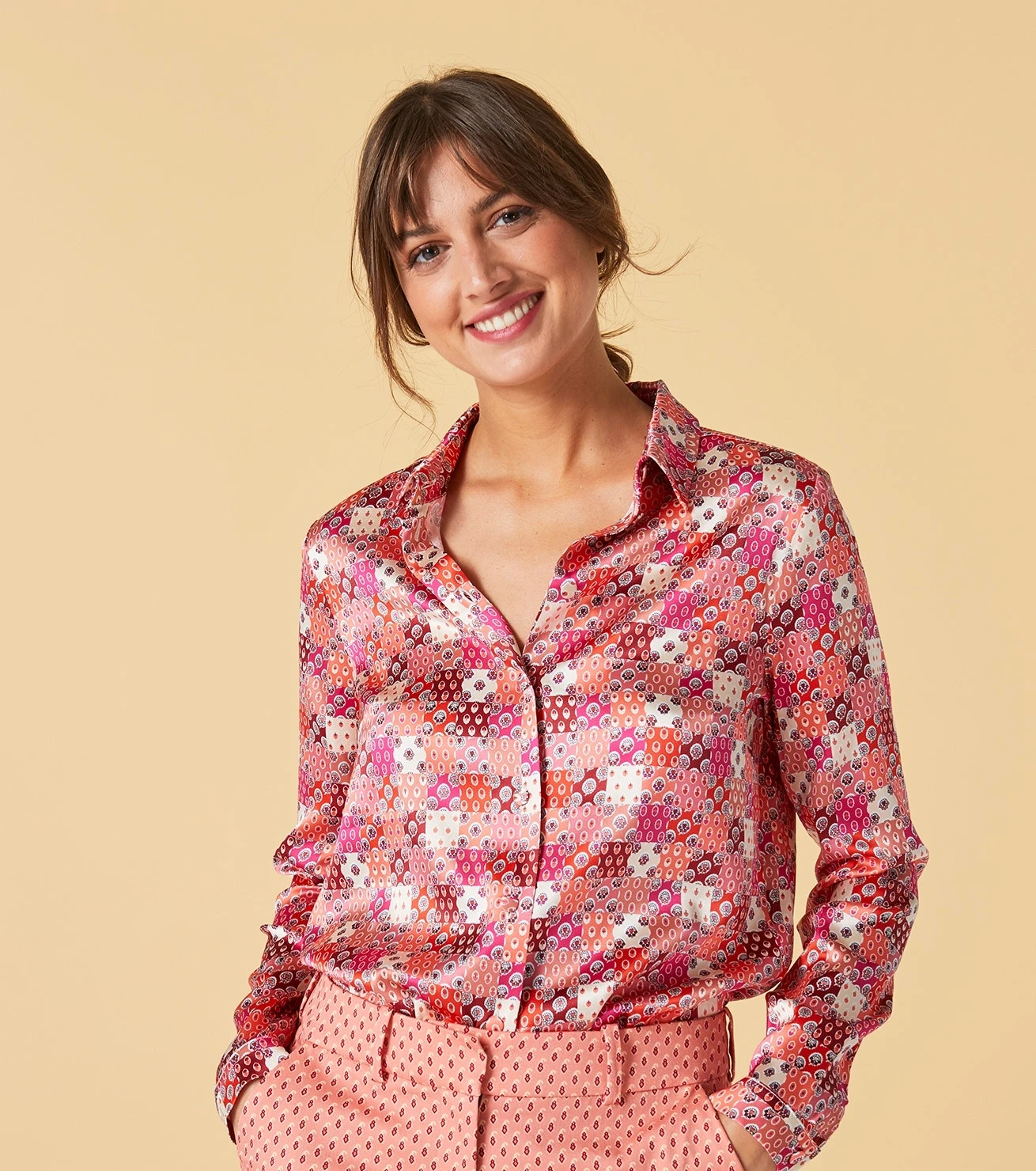 Blouse LINETTE Liberto Terracotta 1 Blouse LINETTE Liberto Terracotta