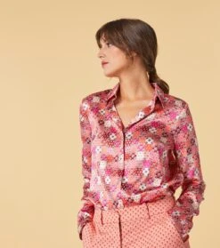 Blouse LINETTE Liberto Terracotta 8 Blouse LINETTE Liberto Terracotta -Mode Vêtements Magasin linette liberto.3