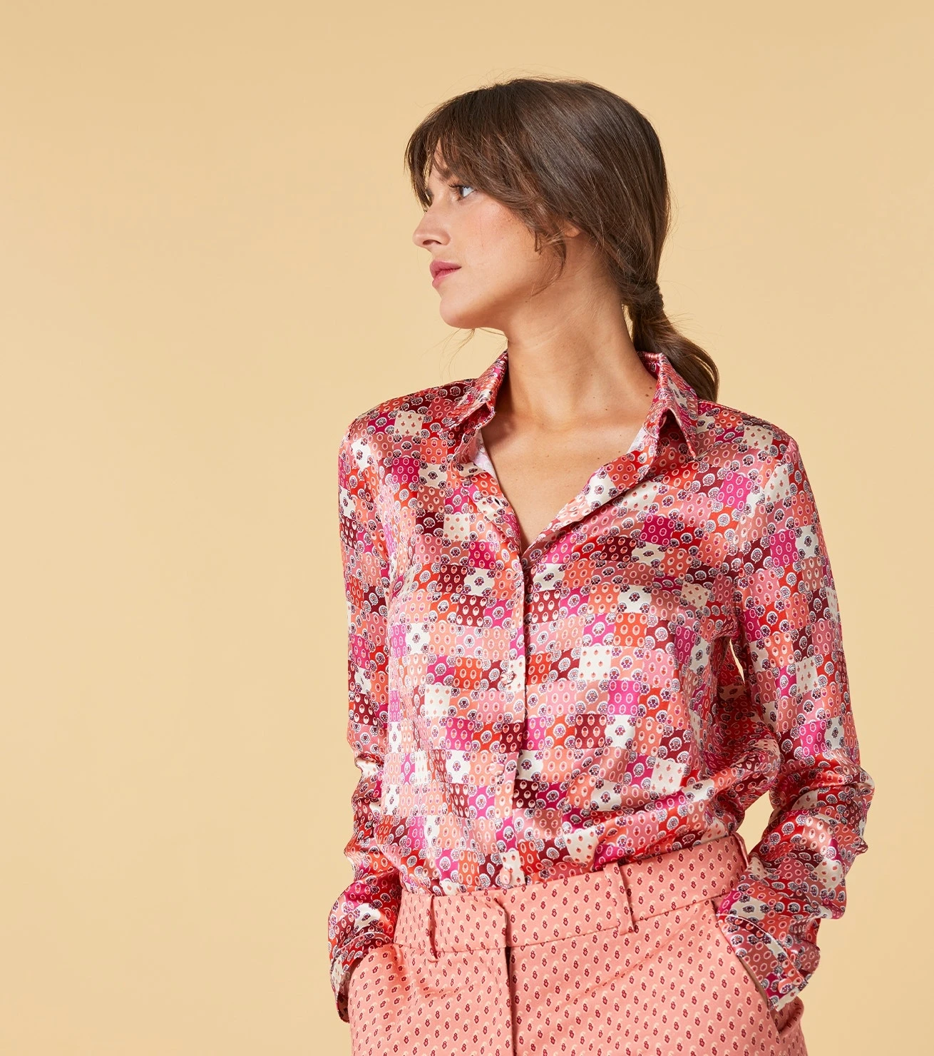 Blouse LINETTE Liberto Terracotta 4 Blouse LINETTE Liberto Terracotta – Image 4