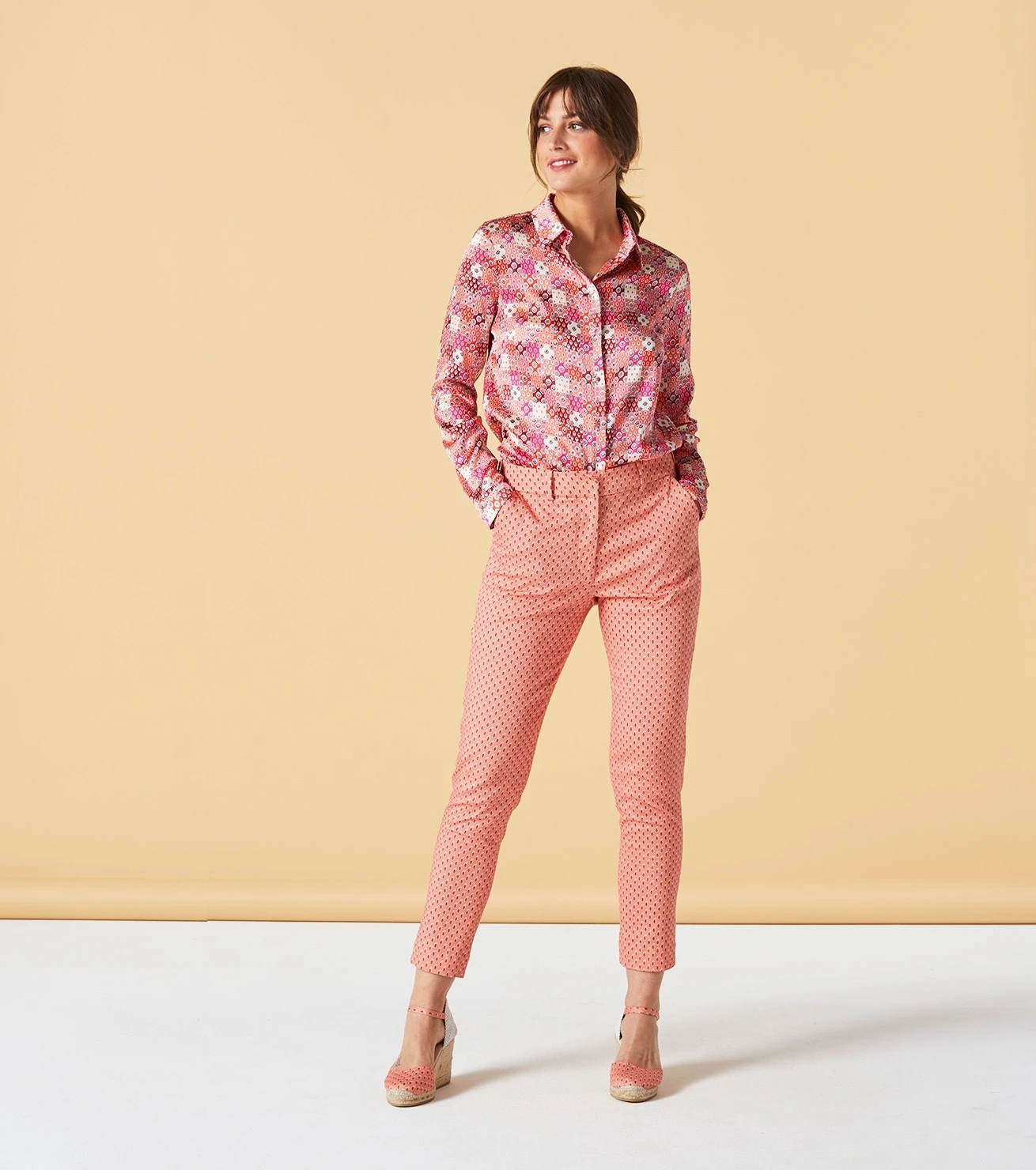 Blouse LINETTE Liberto Terracotta 2 Blouse LINETTE Liberto Terracotta – Image 2