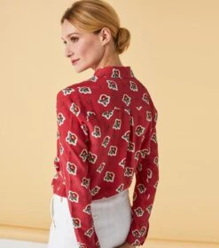 Blouse LINETTE PRINTEMPS Terracotta