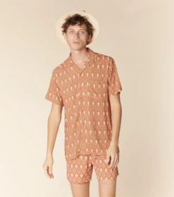 Short De Bain MARIN Royal Corail -Mode Vêtements Magasin marin as de pique corail.3