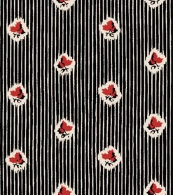 Chemise SLIM Mini Feuille Noir Et Rouge -Mode Vêtements Magasin minifeuillenoirrouge