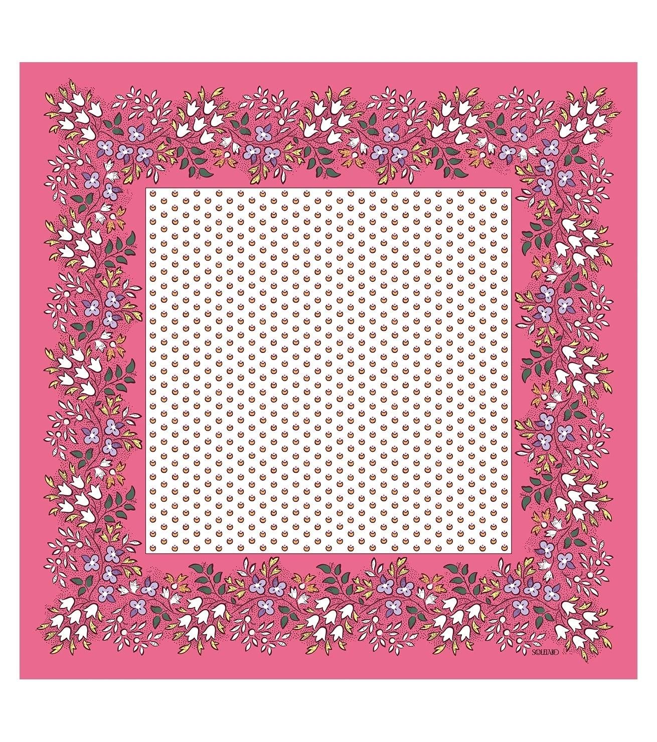 Mouchoir Coton DEMI LUNE Malabar 45 X 45 Cm 1 Mouchoir Coton DEMI LUNE Malabar 45 X 45 Cm