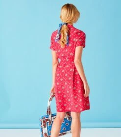 Mouchoir Coton FLEUR D'ARLES Bleu 45 X 45 Cm -Mode Vêtements Magasin mouchoir fleur d arles bleu 45x45.2