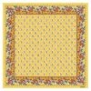 Mouchoir Coton FLEUR DES CHAMPS Jaune 45 X 45 Cm