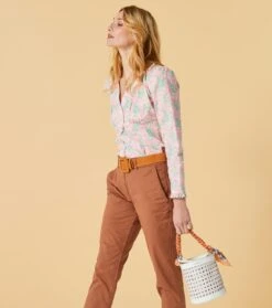 Mouchoir Coton MOUSTIQUE Abricot 45 X 45 Cm -Mode Vêtements Magasin mouchoir moustique abricot 45x45.2