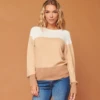 Pull NANO En Laine Et Coton Camel