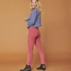 Pantalon NICO Velours Milleraies Rouge