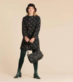 Sac Matelassé NINA PRINTEMPS Noir Multico -Mode Vêtements Magasin nina printemps.2 1