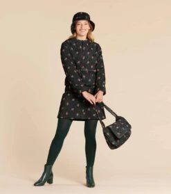 Sac Matelassé NINA PRINTEMPS Noir Multico -Mode Vêtements Magasin nina printemps.2