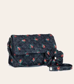 Sac Matelassé NINA PRINTEMPS Noir Multico