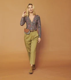 Cardigan OLIVIA Fleur De Nimes Kaki -Mode Vêtements Magasin olivia fleurs de nimes.2