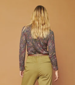 Cardigan OLIVIA Fleur De Nimes Kaki -Mode Vêtements Magasin olivia fleurs de nimes.3