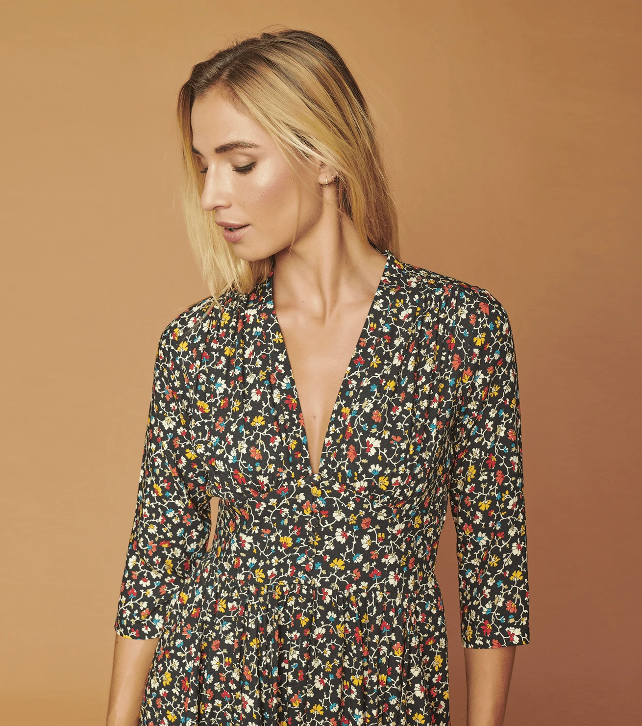 Robe PAMPELONNE Tulipe Confetti Noir 2 Robe PAMPELONNE Tulipe Confetti Noir – Image 2