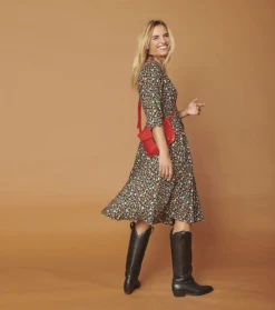 Robe PAMPELONNE Tulipe Confetti Noir 6 Robe PAMPELONNE Tulipe Confetti Noir -Mode Vêtements Magasin pampelone3