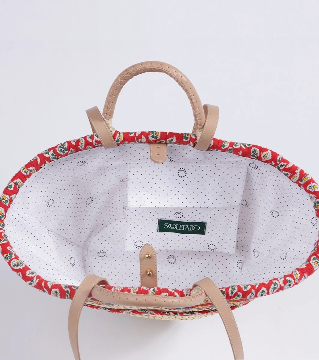 Panier FLEUR D'ARLES Coquelicot 4 Panier FLEUR D'ARLES Coquelicot – Image 4