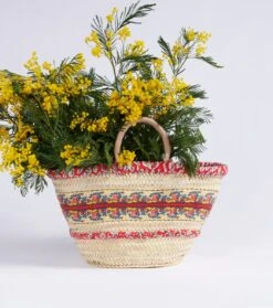 Panier FLEUR D'ARLES Coquelicot