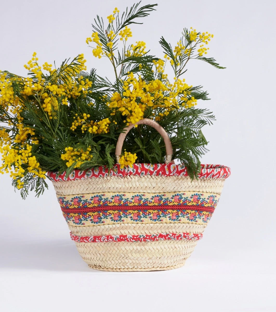 Panier FLEUR D'ARLES Coquelicot 1 Panier FLEUR D'ARLES Coquelicot