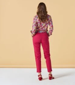 Mode Vêtements Magasin 21 Pantalon BERTILLE Framboise