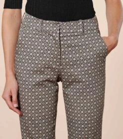 Pantalon BERTILLE Mini Mosaïque Nacre & Noir