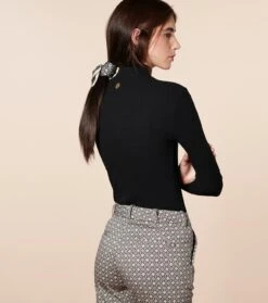 Pantalon BERTILLE Mini Mosaïque Nacre & Noir -Mode Vêtements Magasin pantalon bertille mosaique.5