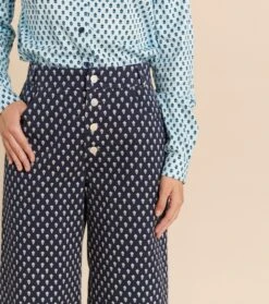 Pantalon CALYPSO Mouche Marine -Mode Vêtements Magasin pantalon calypso mouche