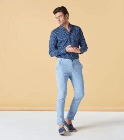 Pantalon GIONO Ciel -Mode Vêtements Magasin pantalon giano ciel