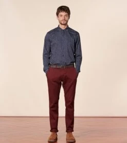 Pantalon GIONO Bordeaux -Mode Vêtements Magasin pantalon giono bordeaux