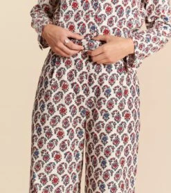 Pantalon LOUISI Velours Pondichéry écru -Mode Vêtements Magasin pantalon louisi pondichery.3 1